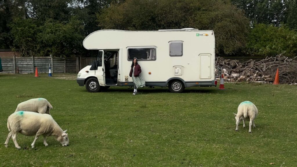 Apres une nuit à la ferme en Angleterre
